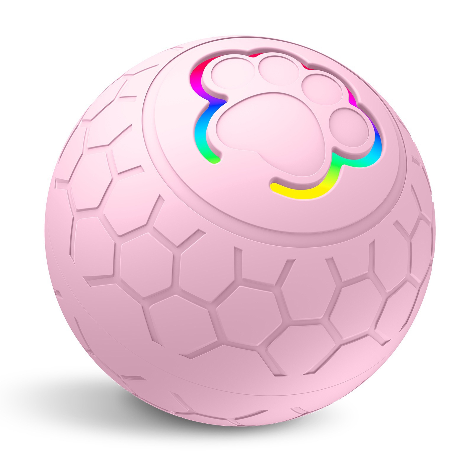 Juguete eléctrico para gatos: juguete interactivo con bola rodante inteligente para gatos y perros - Bola rebotadora luminosa