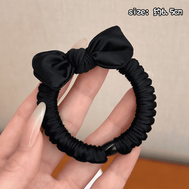 Perlas de terciopelo de alta sensación, anillo de cabello de intestino grande, temperamento femenino elegante, cuerda de cabello de cola de caballo baja, cuerda de cabello de alta elasticidad no dañada