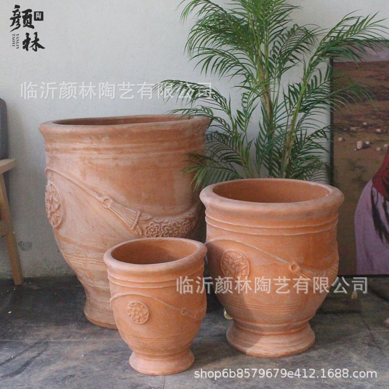 vasijas de flores de estilo americano vasijas de cerámica artísticas rurales vasijas de plantas verdes vasijas de flores de pies altos vasijas de vasijas de flores vasijas de cerámica roja vasijas de cerámica europea