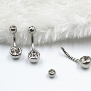 European and American Diamond-encrusted Body Puncture Earrings Belly Button Belly Button Belly Dance Jewelry in stock