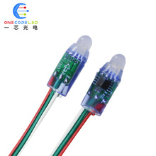 5V LED 穿孔灯1903 WS2811圣诞灯彩灯装饰灯室外灯带外露接线图
