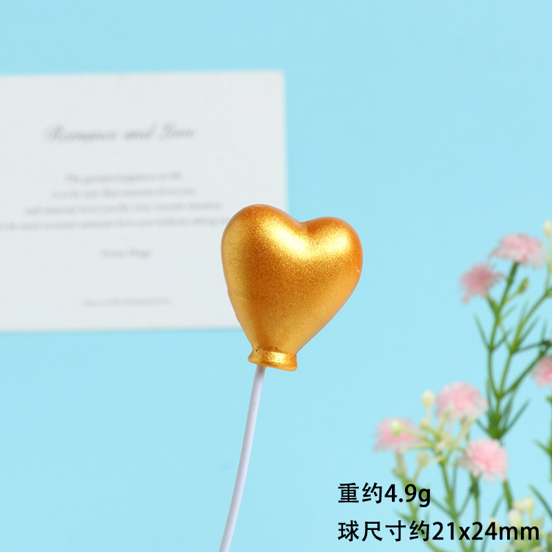 树脂小配件爱心告白气球生日派对烘焙蛋糕插签奶油胶diy饰品配件|undefined