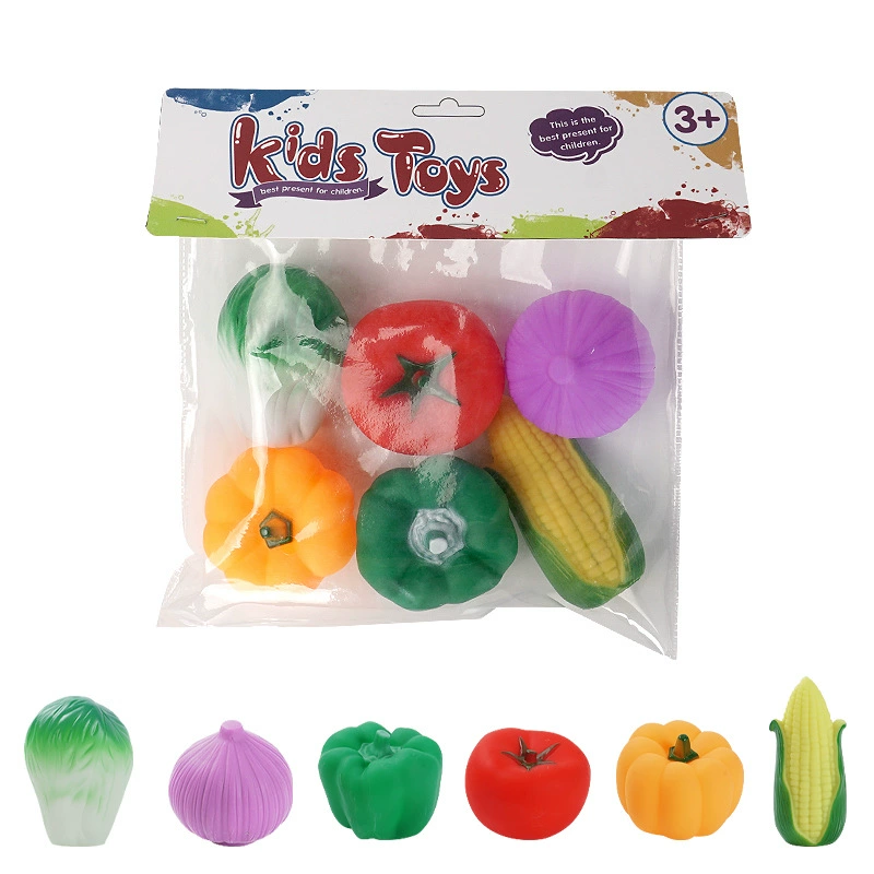 Виниловые игрушки с имитацией фруктов и овощей, детские игрушки для ванны, детские развивающие интерактивные игрушки для родителей и детей.