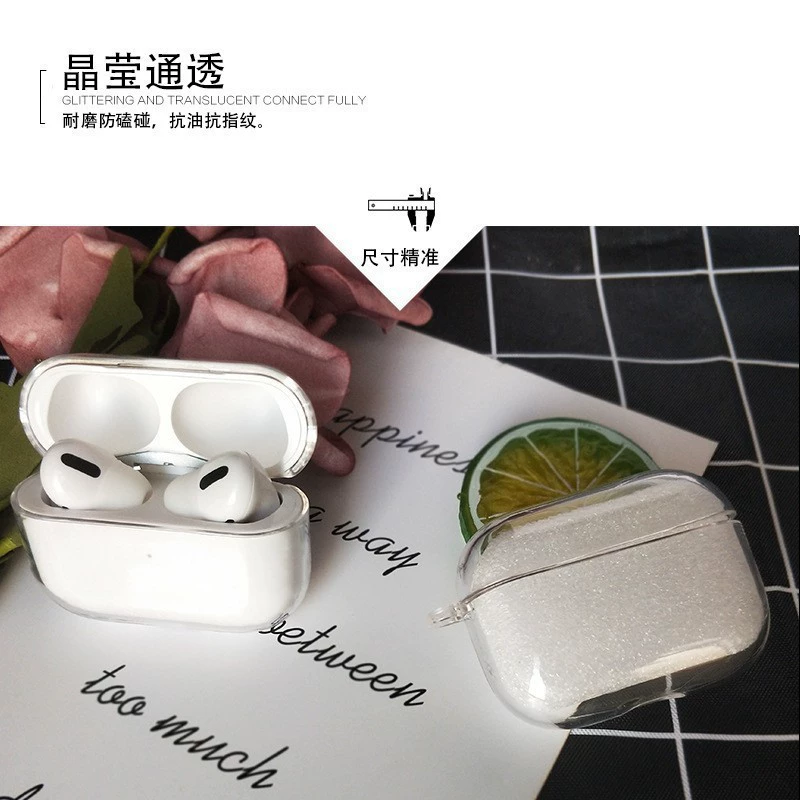 Apple, compatible headphones, transparent protective case, pro2
