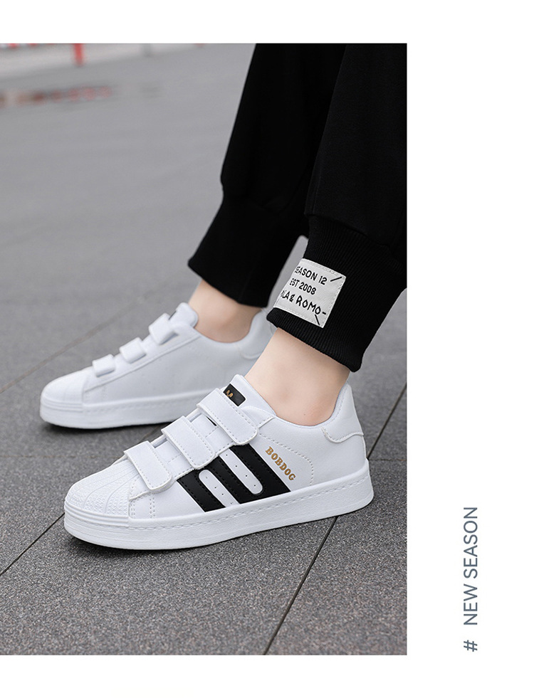 Babu Bean Boys' Little White Scarpe singole per ragazze nuove e invernali per bambini, versatili per l'autunno_voghion.com