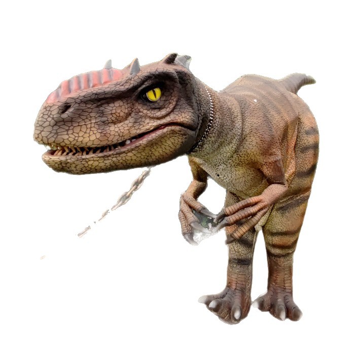 Capa de dinosaurio simulada a gran escala, ropa de dinosaurio vestible para personas reales, exhibición de rendimiento interactivo de calentamiento