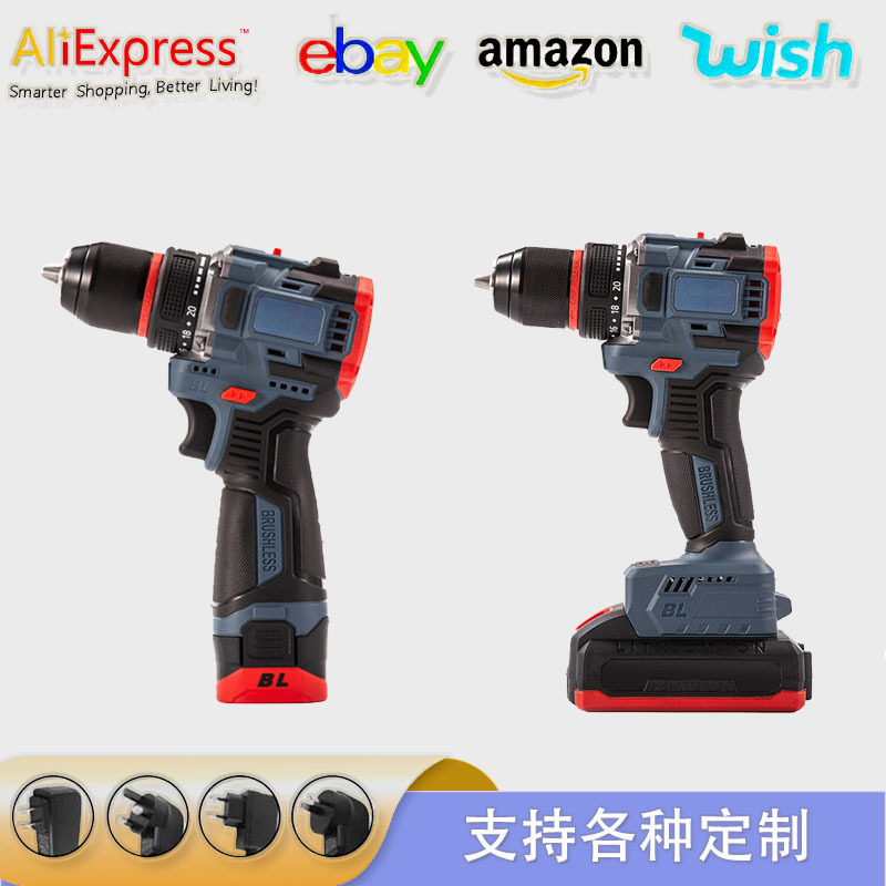 Rechargeable drill brushless electric drill small steel gun hand drill multi-function screwdriver household punching impact drill Rechargeable drill brushless electric drill small steel gun hand drill multi-function screwdriver household punching impact drill