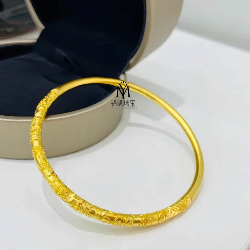 보라색 금 꽃 팔찌(탈형되지 않음)