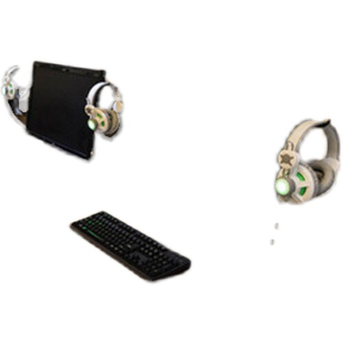 Internet cafe new headphone small hook display headphone hook headset stand display shelf bracket hanger free of punching