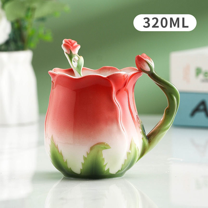 Red rose mug⚑