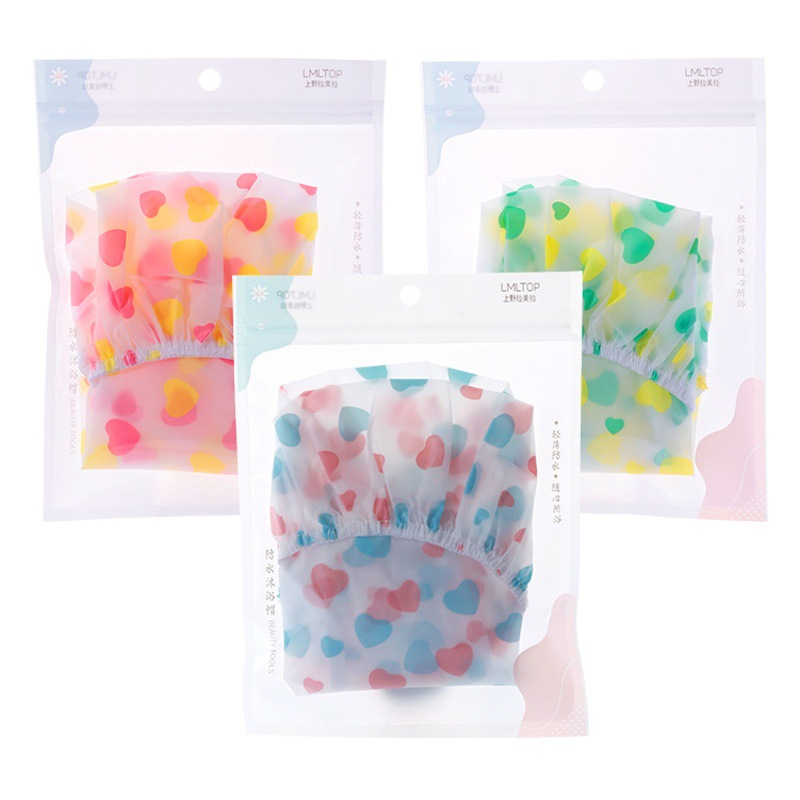 LMLTOP amor gorro de ducha impermeable EVA tapa de ducha para adultos tapa de la cabeza de baño tapa de ducha a prueba de aceite al por mayor SY800