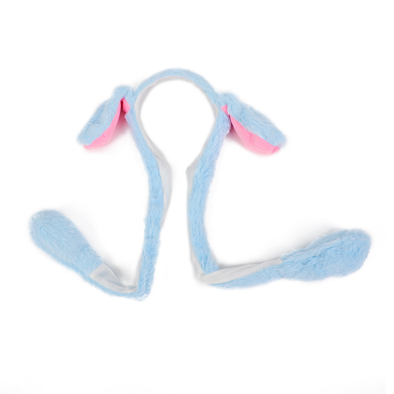 Nuevo sombrero de conejo brillante, orejas de Airbag de dibujos animados, Orejas de conejo móviles, diadema de celebridad de Internet, venta de juguetes lindos al por mayor