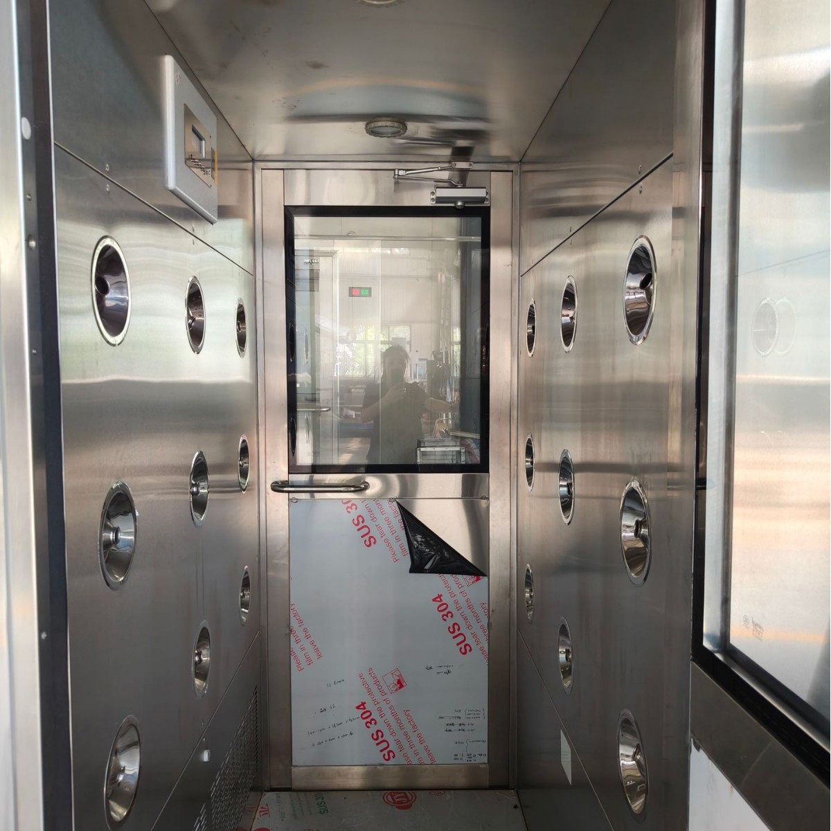 防爆风淋室 不锈钢多人快速风淋门 净化工程风淋室源头厂家