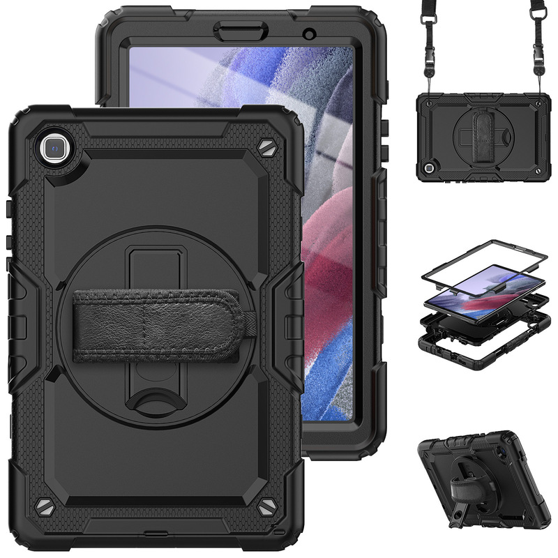 For Samsung flat Tab A7 Lite hand support bracket protective cover A8/P610/T730/ipad three-proof shell For Samsung flat Tab A7 Lite hand support bracket protective cover A8/P610/T730/ipad three-proof shell