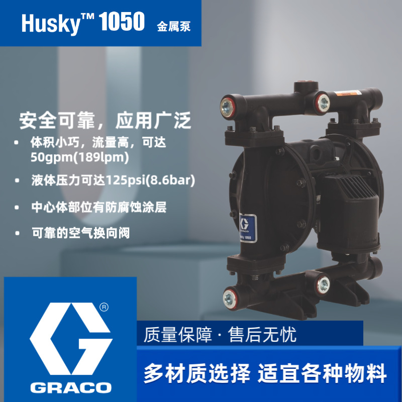 GRACO固瑞克Husky1050气动隔膜泵647075铝合金料输送喷涂泵高压泵