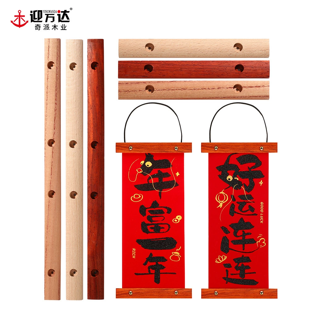 Декоративные полосы из массива дерева для внутренних помещений, настенные новогодние картины, красные полосы из палисандра для украшения входа.