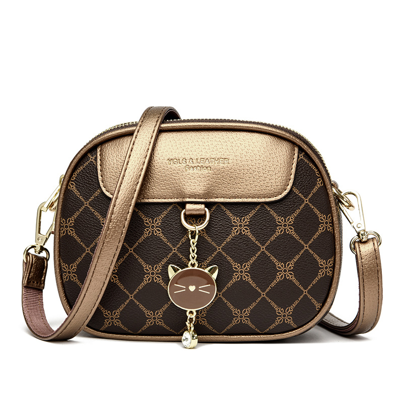 Νέα γυναικεία τσάντα, χιαστί μονό ώμου, μοντέρνο και ευέλικτο, απλό κρεμαστό μενταγιόν, κορεάτικη έκδοση 3411_voghion.com