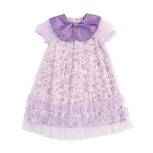 Girls Dress 2024 Summer New Korean Children's Dress Super Fairy Mesh Princess Dress Girls Dress Middle and Large Children Wholesale