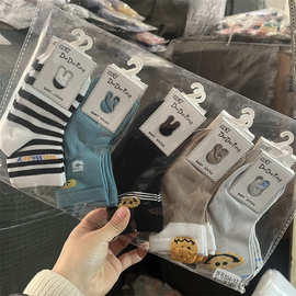 儿童袜 春夏季网面中筒男女童棉袜子 卡通可爱透气宝宝袜辽源批发