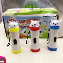 卡通LED手电筒 小手电两元店百货货源3元店地摊货源
