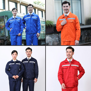 Long sleeve reflective strip overalls suit men's and women's spring and autumn sanitation factory workshop labor protection clothing machine repair clothing work clothing wholesale