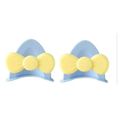 Dəbilqə (Kaska) aksesuarları – Stickers, Motorcycle Helmet Decoration Stickers - cat-eared-butterfly-blue-and-yellow