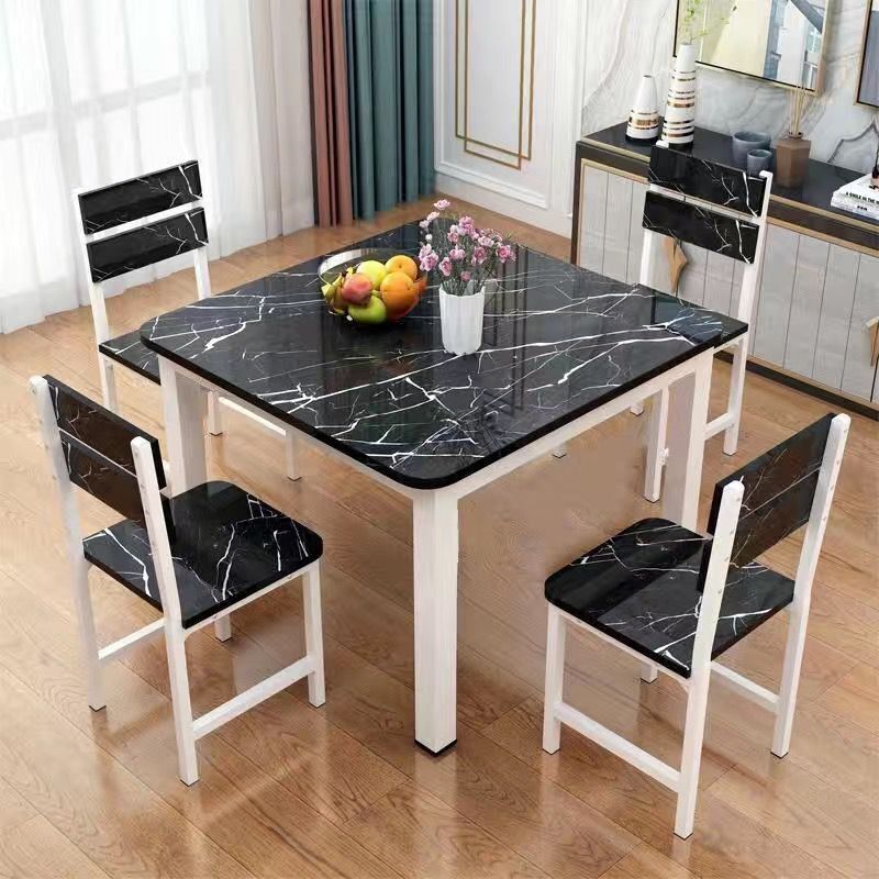 餐桌椅小户型组合吃饭桌子简约现代小方桌户型正方形餐桌家用方桌