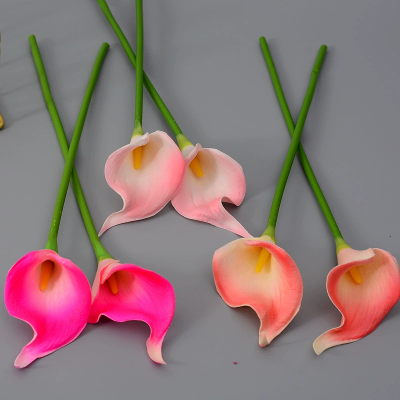 Realistic polyurethane small calla lilies, home decor, wholesale
