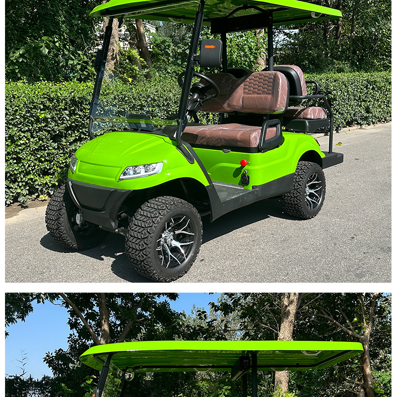 Type C 4-Seat Electric Golf Cart Hotel B&B Manor Shuttle Bus Scenic Spot Golf Course Golf Sightseeing Car