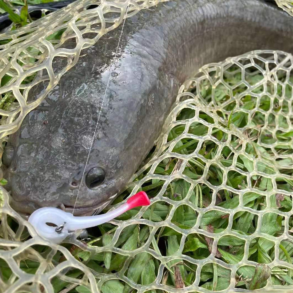 TPR cebo suave flotante T cola Luya cebo 6/Paquete de gusano suave de agua dulce mar pesca cebo falso 7cm 2,3g