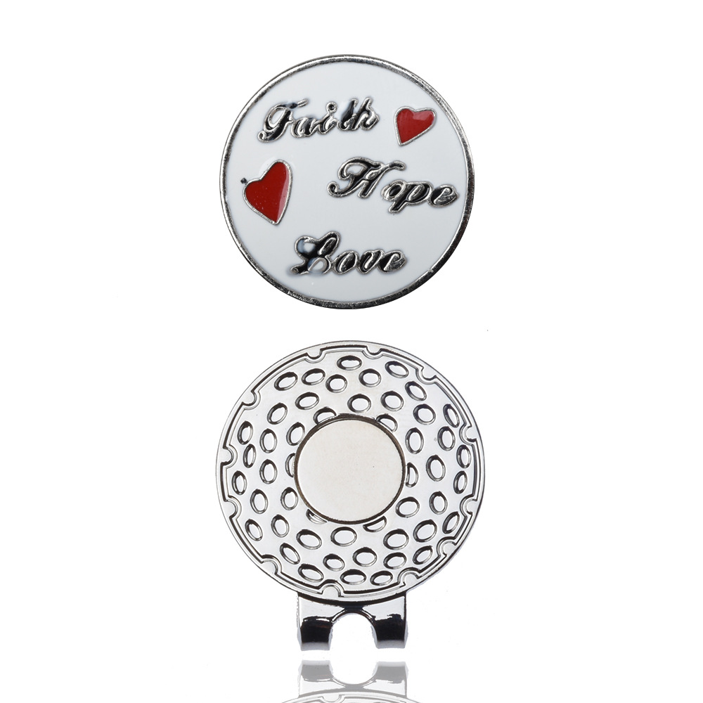 Golf magnético clip de metal imán clip logotipo marca Marca Diseño y producción