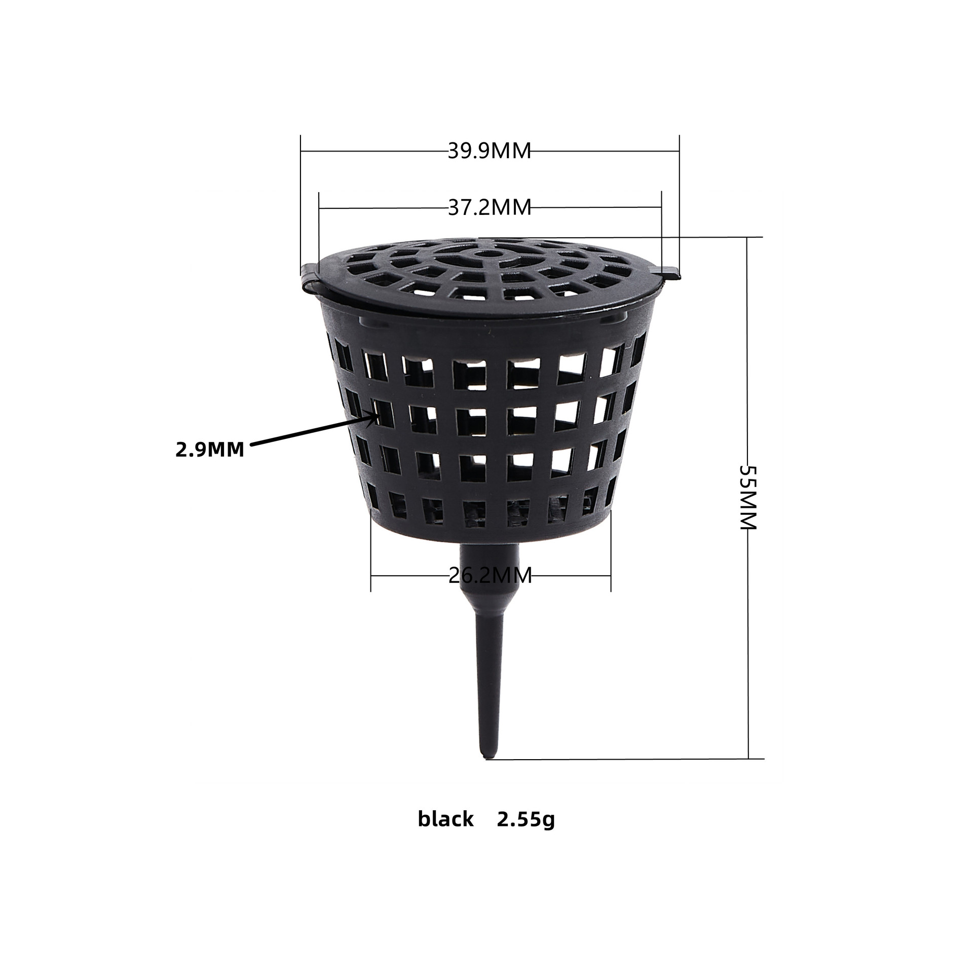 Description Picture 5 of item50Pcs Plastic Garden Bonsai Fertilizer Tool Basket Box Case Plant Portable With Lid Nursery Pots Plant Soil Care tools