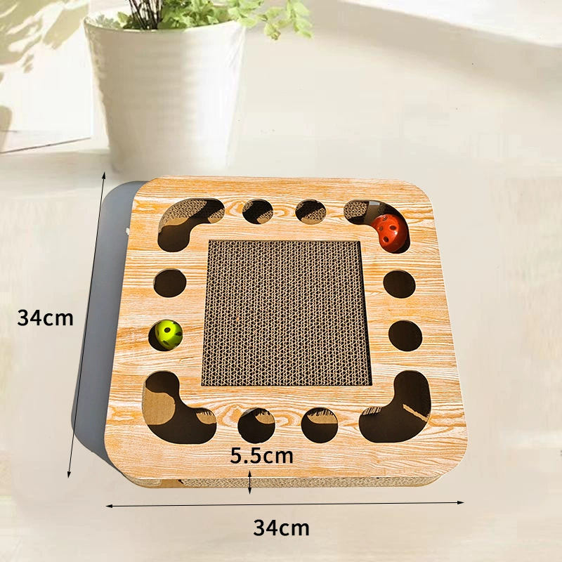 Квадратные игрушки для кошек, гофрированный картон, износостойкий квадратный мяч, царапает кошачий, точит когти креативные товары для домашних животных