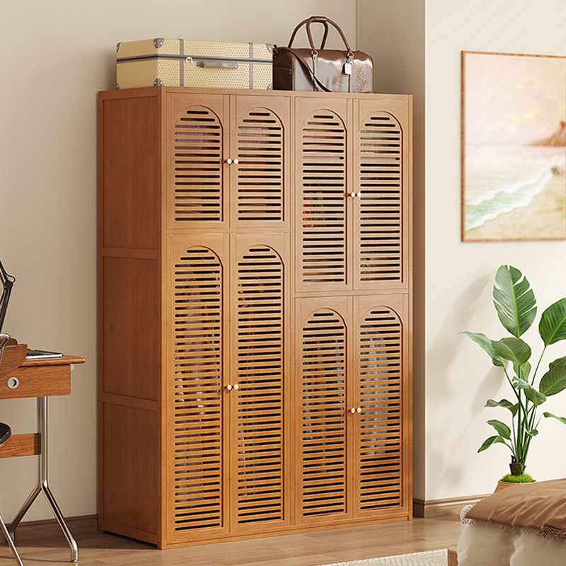 Rental House Assembled Simple Wardrobe Household Sturdy and Durable Coat Rack Bedroom Wardrobe Multi-Layer Clothes Storage Storage