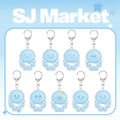 Super junior   market 蓝团子钥匙扣 亚克力挂件 20周年周边