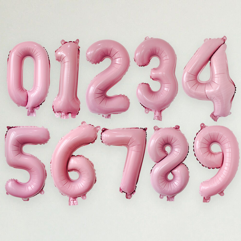 1000g Weight Balloon Event & Party Supplies Party Occasion Aluminum Film Material Number Pattern Print Craft Number Aluminum Film Balloon Party Balloons 4