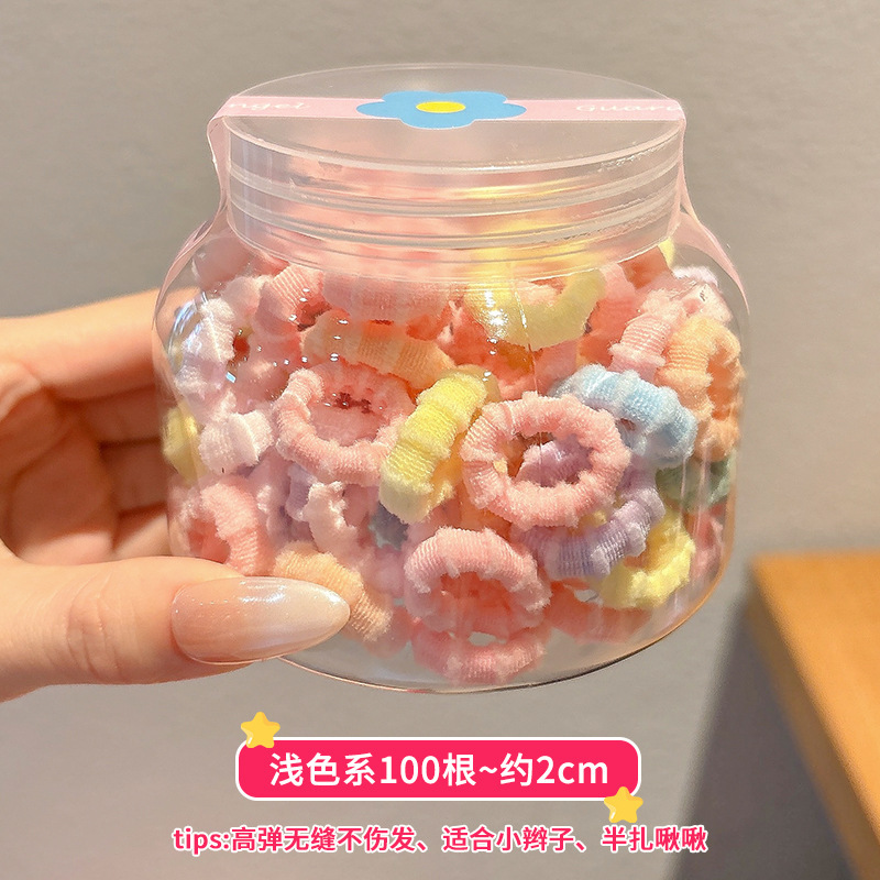 糖果色发绳女生2025新款头绳高级感扎头发橡皮筋毛绒儿童发圈头饰|undefined