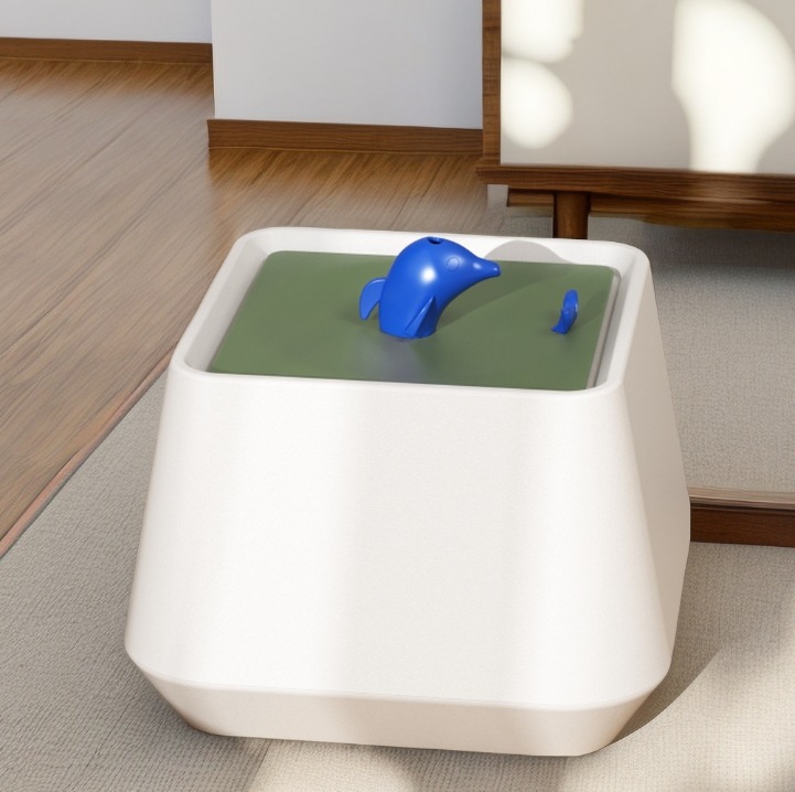Nuevo tipo de agua potable para gatos silenciosa boca húmeda para gatos tazón de agua potable de filtro de circulación automática gran agua potable para mascotas