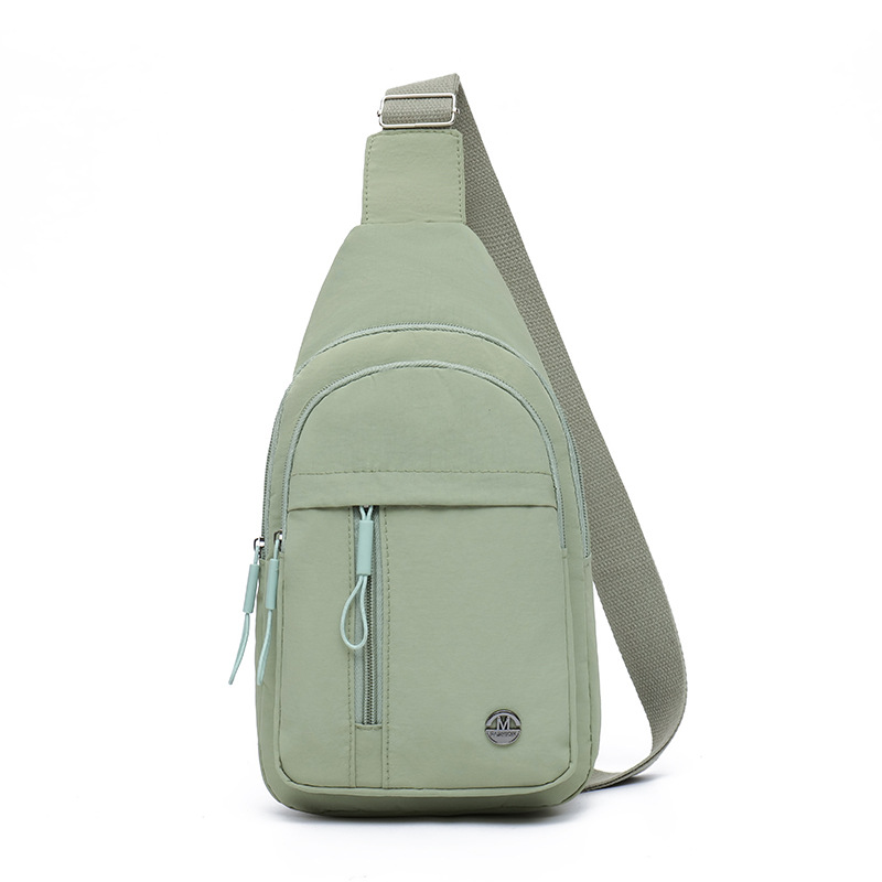 Bolso de pecho de tendencia transfronteriza para mujer multifuncional nuevo bolso de mensajero ligero hilo bordado tendencia mochila deportiva pequeña bolsa diagonal