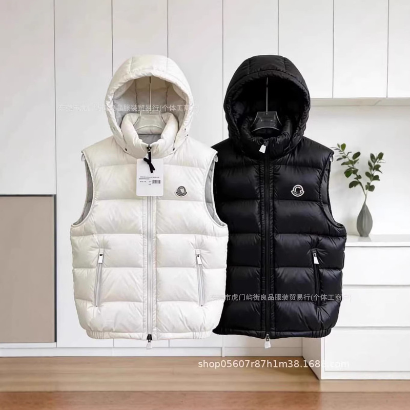 Mengjia Hooded Autumn and Winter Vest Waterproof Warm Cotton Jacket Fashionable Versatile Vest Maya Couple's Vest Shiny Jacket Mengjia Hooded Autumn and Winter Vest Waterproof Warm Cotton Jacket Fashionable Versatile Vest Maya Couple's Vest Shiny Jacket