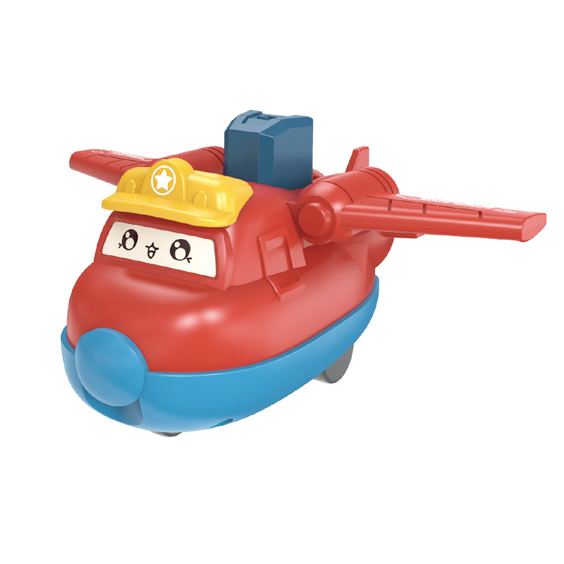 Carros de juguetes para niños presionando deslizamiento modelo de avión de dibujos animados bebé rastreando pequeños regalos divertidos juguetes al por mayor