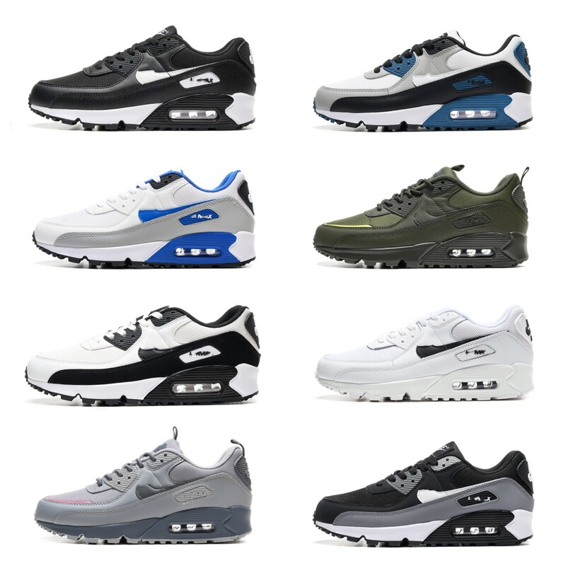 Putian Shoes Air Max90 Air Cushion Shoes Breathable Retro Casual Versatile Men's and Women's Lightweight Mesh Sports Running Shoes