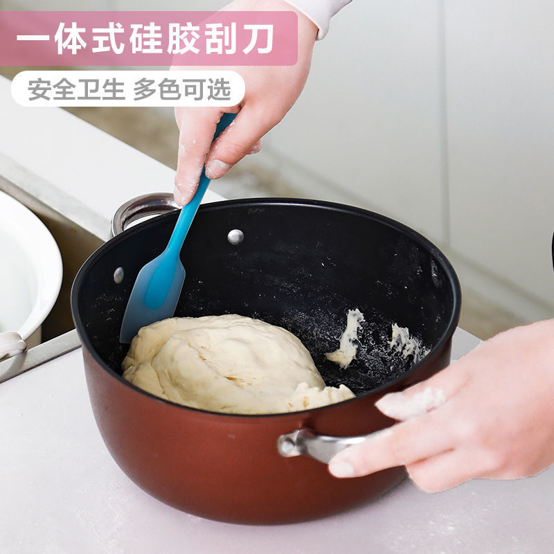 一体式硅胶刮刀家用烘焙工具牛轧糖蛋糕奶油抹刀烘培搅拌刀耐高温|ru