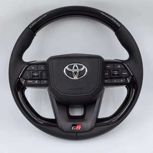 Suitable for LC Elfa 80 series Hilux, Land Cruiser, Crown carbon fiber pattern steering wheel