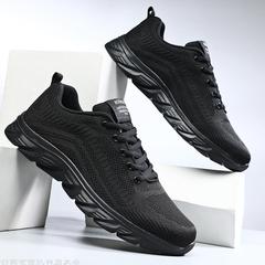 Broken code treatment breathable mesh shoes for men deodorant soft sole work casual sports running shoes for men