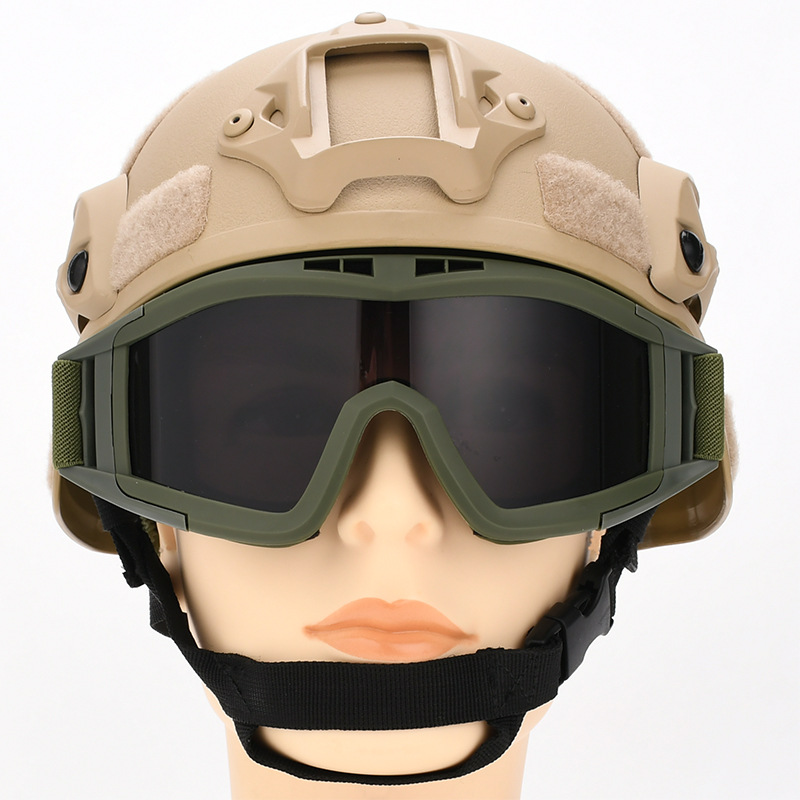 Gafas Tácticas de Protección Anti-explosión de TPU y PC Antivaho para Tiro y Juegos CS