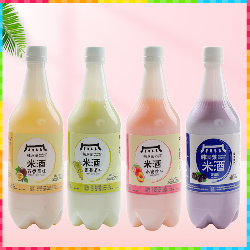 [과일향] 패션프루트+청포도+복숭아+블루베리-1병-750ml