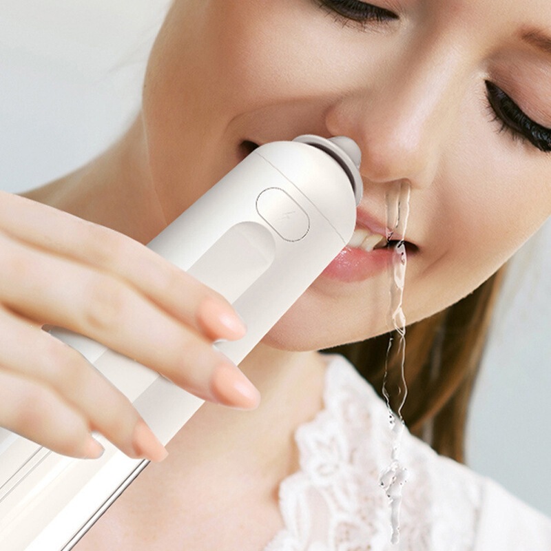 Dual Nasal Washing Options, Misting Water Flow Nozzle for Gentle Nasal Washing, Electric Nasal Washer for Beginners with Sensitive Noses
