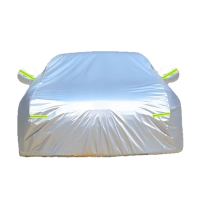 Thickened Quilt Waterproof, Sunproof, Car clothing - place-an-order-and-leave-a-note-about-the-car-model-oxford-cloth-car-jacket-full-cover-single-layer-silver
