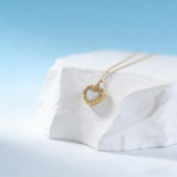 Ретро ожерелье в виде сердечка из нержавеющей стали, аксессуар, стиль Лолита